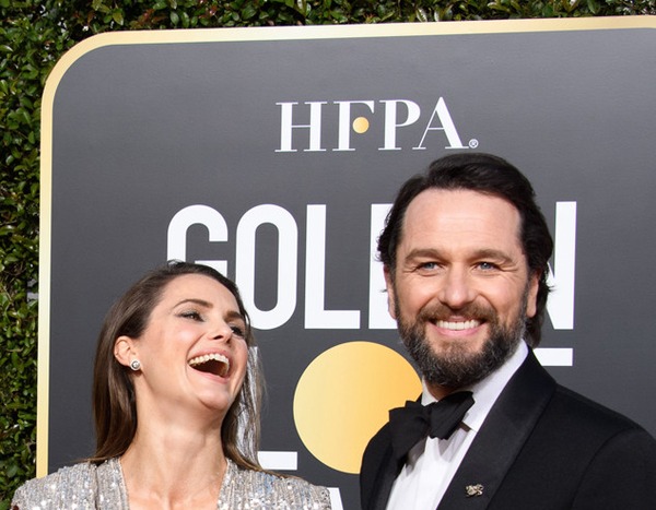 Keri Russell & Matthew Rhys from Golden Globes 2019 Candid Moments | E